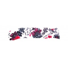 CASTELLTORT Rubber tape 2 meters 6cm wide with floral print COSE CINTAF2M
