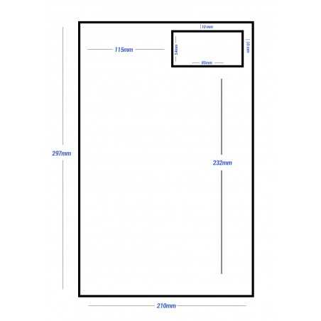 Sheets delivery notes or invoices integrated shipping labels a4 (500u)