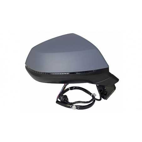 Left mirror electric aspherical thermal primed folding intermittent memory side