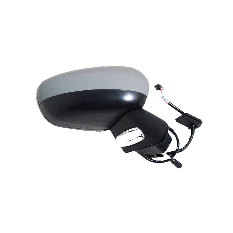 Left mirror electric convex thermal primed folding intermittent black base