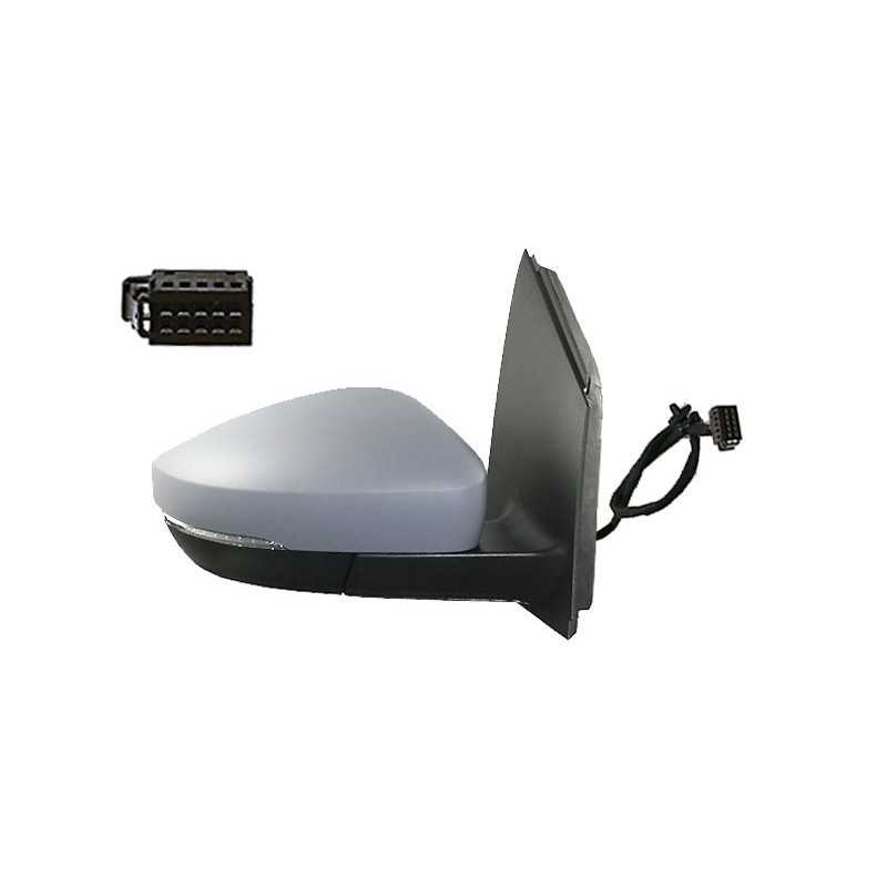 Left mirror electric aspherical thermal primed folding intermittent