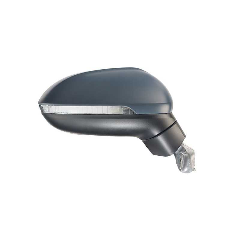 Left mirror electric aspherical thermal primed folding intermittent floor light 