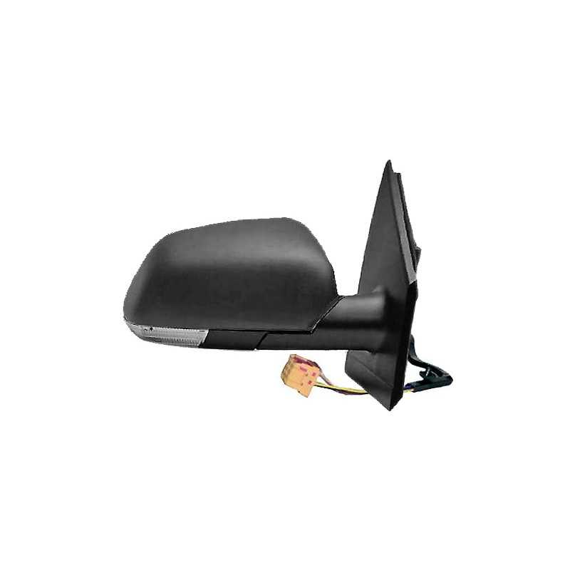 Flashing convex thermal electric right mirror