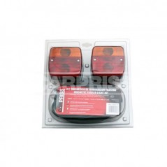 CARPRISS Magnetic led trailer rear lighting kit 1 4 + 7.5 M 7 PINS 12V 5W 70404101