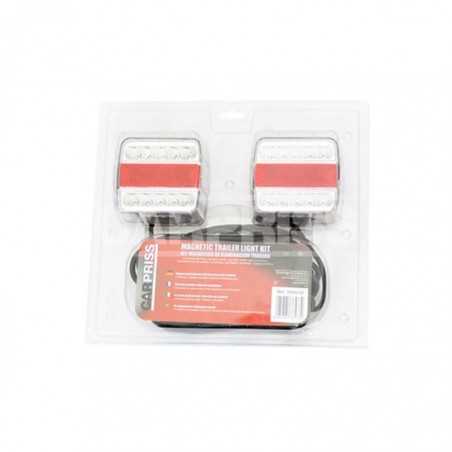 CARPRISS Kit iluminación trasera remolque led magnético 2.5 + 7.5 M 7 PINS 12V 1W 70404102