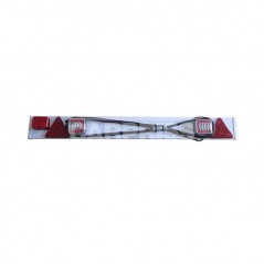 CARPRISS Rear lighting kit with trailer fog light LED 9 M 7 PINS 12V 1W 120X12 CM 70440015