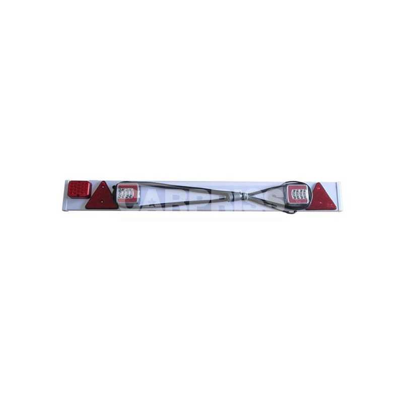 CARPRISS Rear lighting kit with trailer fog light LED 9 M 7 PINS 12V 1W 120X12 CM 70440015