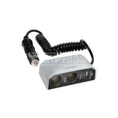 CARPRISS Cigarette lighter plug 2 outputs + usb port 70523432