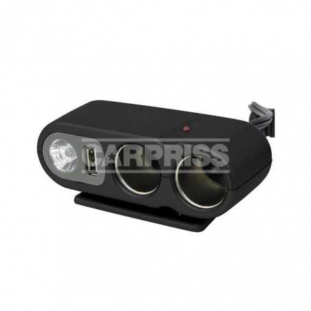 CARPRISS Cigarette lighter socket 2 outlets + usb port + light + on/off switch 70523434