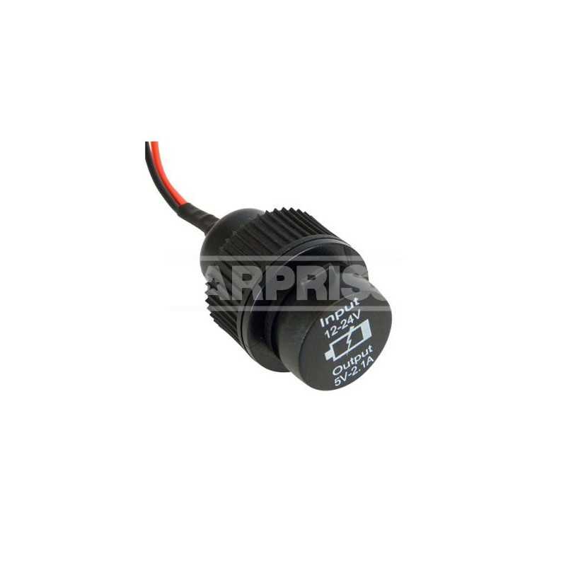 CARPRISS Base usb para encastrar 12/24V2 5V 2 1A 70523490