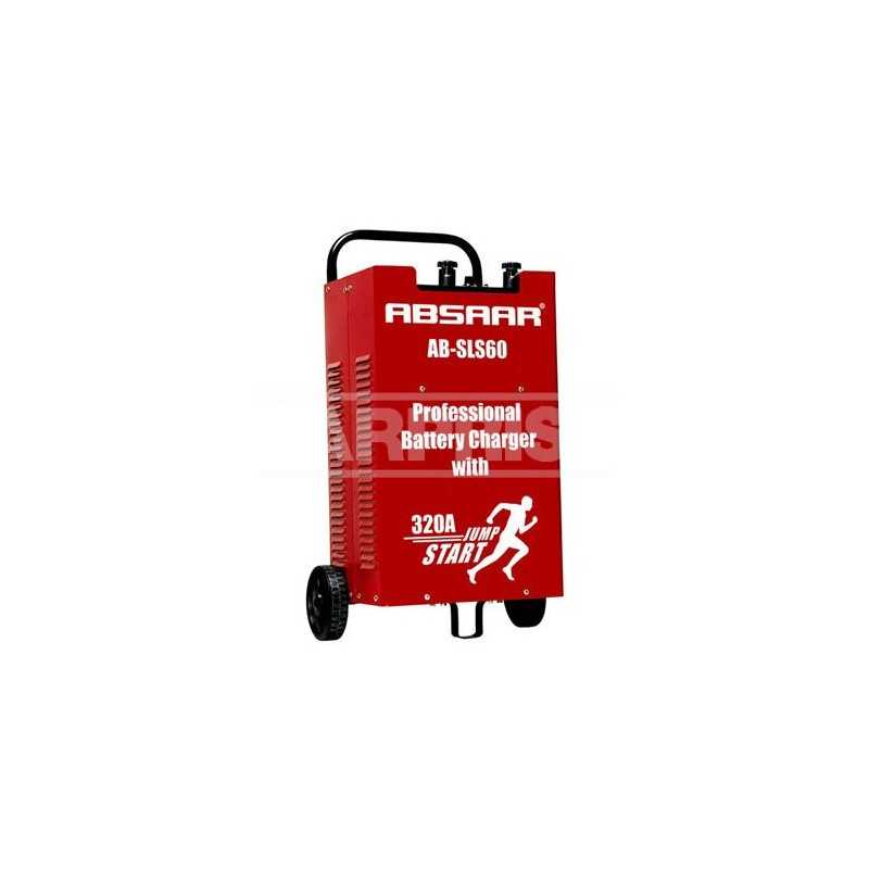 ABSAAR Cargador batería profesional con arranque 60A 12/24V 320 AMP 70636045