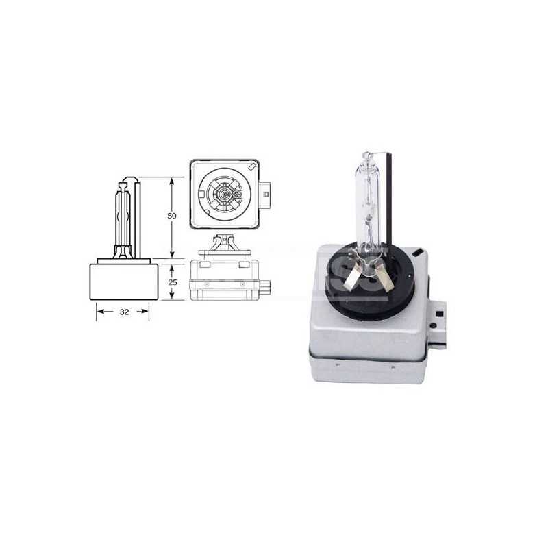 CARPRISS Lámpara bombilla descarga XENON D1S 85V 35W (1U) 70721101