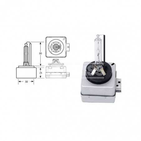 CARPRISS Lámpara bombilla descarga XENON D1S 85V 35W (1U) 70721101