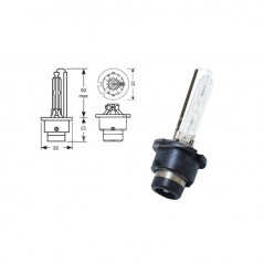 CARPRISS Lámpara bombilla descarga XENON D2S 85V 35W (1U) 70721103