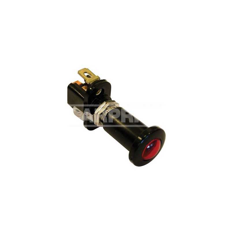 CARPRISS Interruptor tirador con luz roja LED 12V 10 AMP 70810655