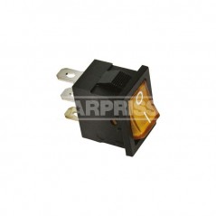 CARPRISS Interruptor basculante mini con luz naranja LED AMP 19X14 MM 70810671