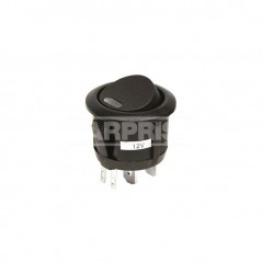 CARPRISS Interruptor basculante redondo con luz LED 12V 20 AMP ON/OFF 70810681