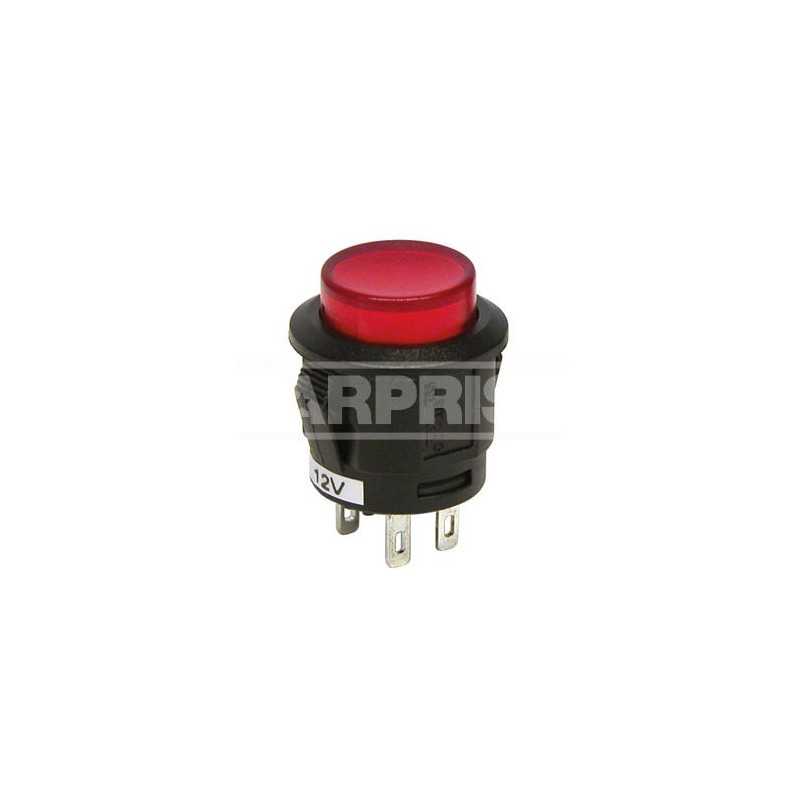CARPRISS Interruptor de pulsador con luz LED 12V 20 AMP ON/OFF 70810684VAR