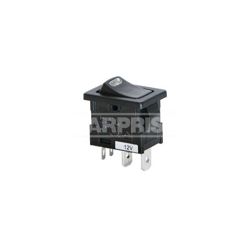 CARPRISS Interruptor basculante con luz LED 12V 10 AMP 19X12 MM ON/OFF 70810685