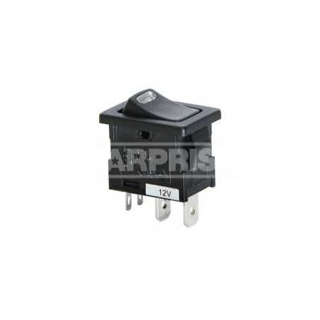 CARPRISS Interruptor basculante con luz LED 12V 10 AMP 19X12 MM ON/OFF 70810685