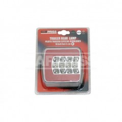 CARPRISS Box of 10 taillights left side for trailer LED 10 6X10X3,5 CM 12/24V IP67 15 71513915