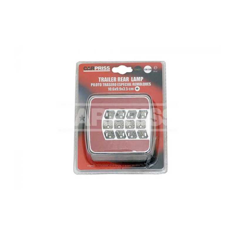 CARPRISS Box of 10 taillights left side for trailer LED 10 6X10X3,5 CM 12/24V IP67 15 71513915