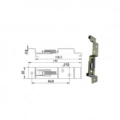 CARPRISS Pack 10 soportes matrícula inox con muelle 7201031