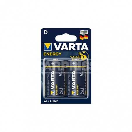 VARTA Blister 2 pilas alcalinas LR20 D 79010015
