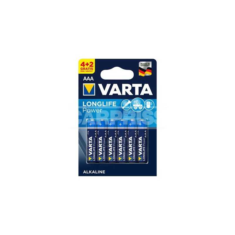VARTA Blister 4+2 alkaline batteries LR03 AAA 79010075