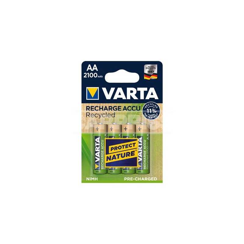 VARTA Blister 4 pilas recargables AA 2100MAH RECYCLED 79015005