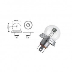 CARPRISS Lámpara bombilla para coche R2 FEU 12V 45/40W (10UD) 79780225