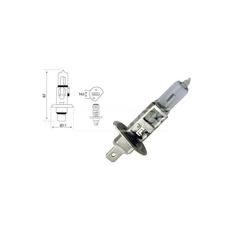 CARPRISS Lámpara bombilla para coche H1 12V 55W (10UD) 79780230