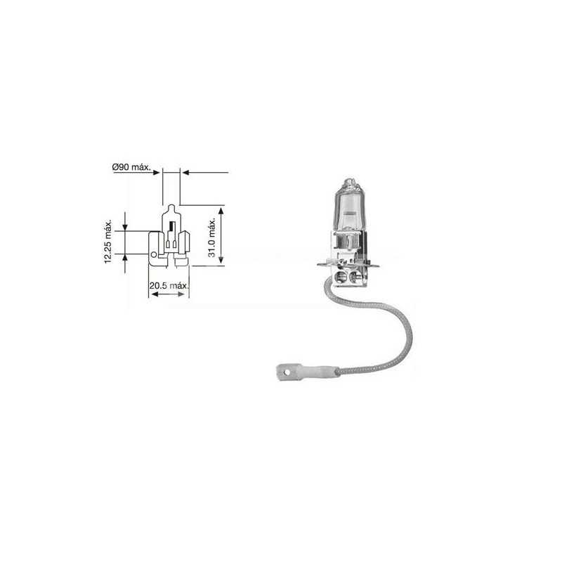 CARPRISS Lámpara bombilla para coche H3 12V 55W (10UD) 79780246
