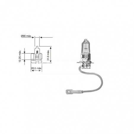 CARPRISS bulb lamp for car H3 12V 55W H3 12V 55W (10UD) 79780246