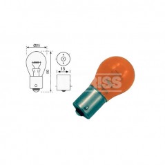CARPRISS Blister 2 lámparas bombilla para coche 1 polo PY21W 12V 21W (10UD) 79780255