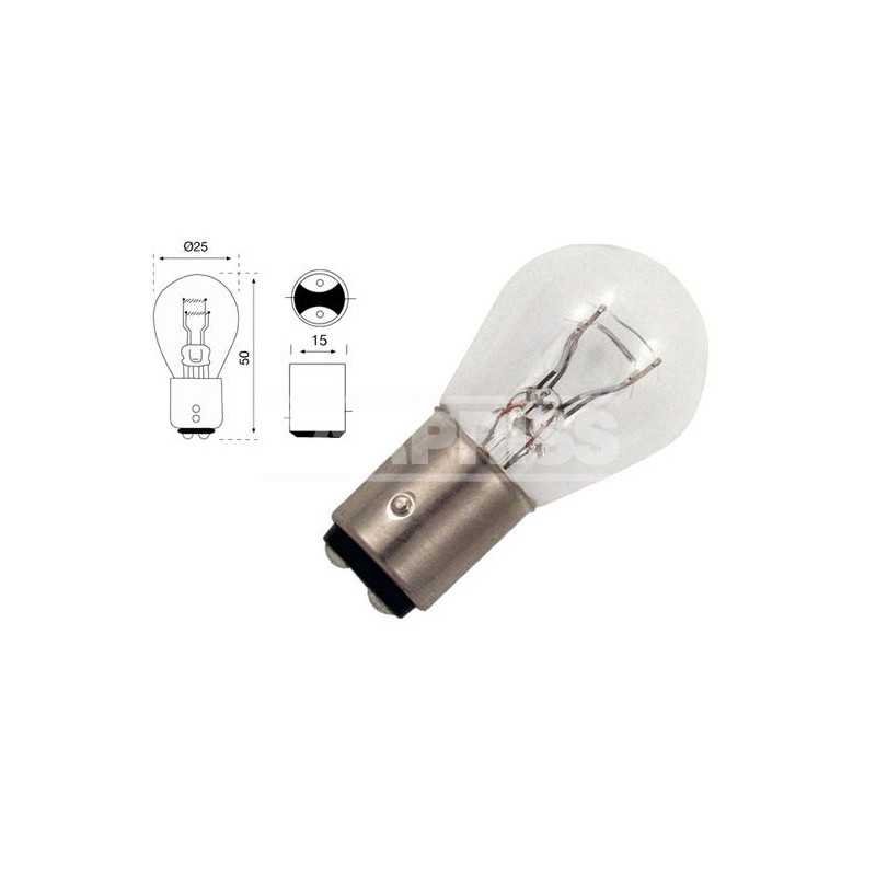 CARPRISS Caja 10 lámparas bombilla 2 polos 24V 21/5W 79780259