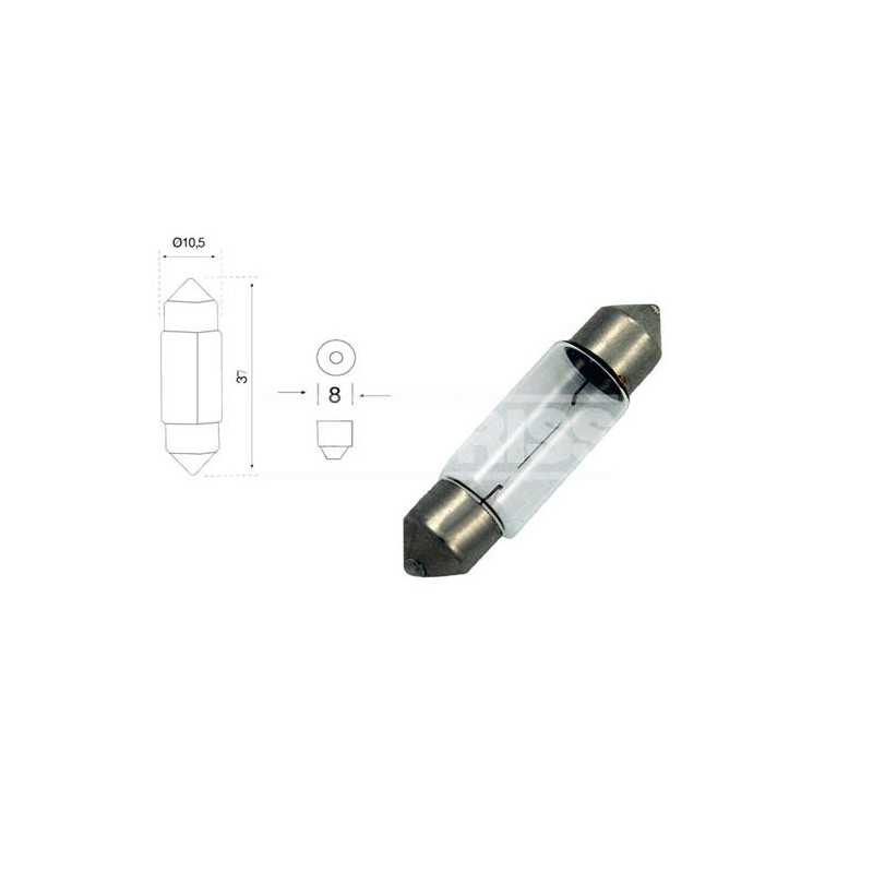 CARPRISS Blister 2 bulbs for car PLAFONIER 12V 5W PLAFONIER 12V 5W (10UD) 79780275