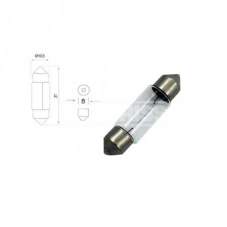 CARPRISS Blister 2 bulbs for car PLAFONIER 12V 5W PLAFONIER 12V 5W (10UD) 79780275