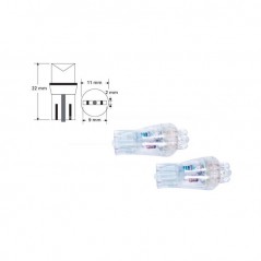 CARPRISS Blister 2 lámparas bombilla W5W T10 0.24W 12V 4 LED SMD 79780290