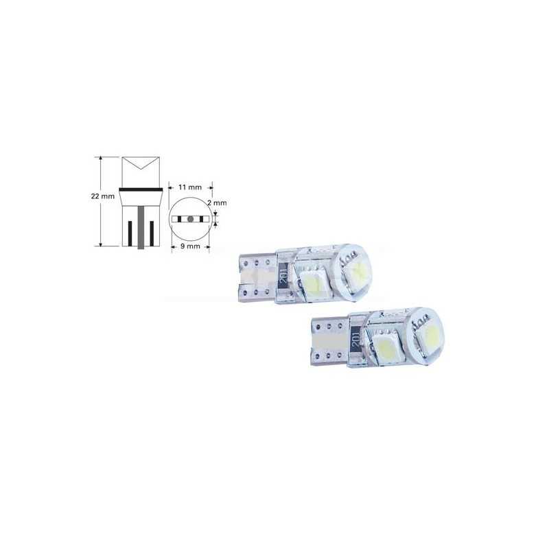 CARPRISS Blister 2 lámparas bombilla W5W T10 CANBUS 12V (2U) 4 LED SMD 0.8W 79780291