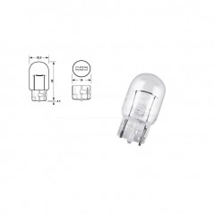 CARPRISS Blister 2 lámparas bombilla para coche W21W T20 12V 21W (10UD) 79780293