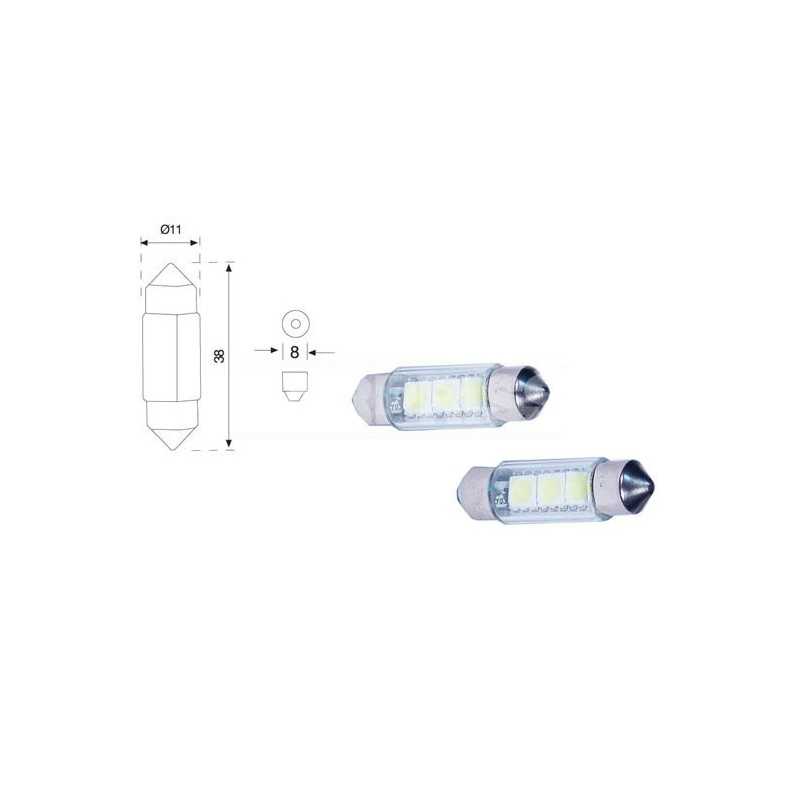 CARPRISS Blister 2 lamps bulb plafonier LED C5W CANBUS 12V LED C5W CANBUS 12V 79780296