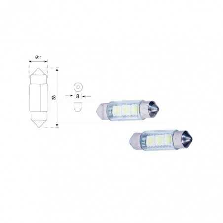 CARPRISS Blister 2 lamps bulb plafonier LED C5W CANBUS 12V LED C5W CANBUS 12V 79780296