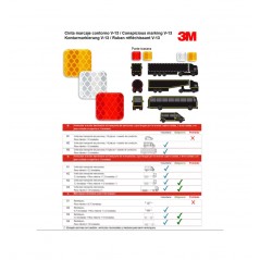 3M Rigid reflective roll for truck V-23 12.5 M/55 MM 79140183VAR
