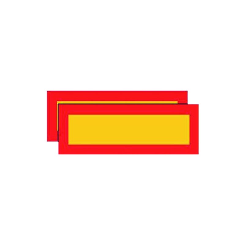 CARPRISS Set 2 placas homologadas aluminio para remolque ECE/70-01 565X196X1 MM 7201014