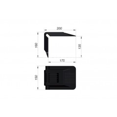 CARPRISS Plastic corner for paper reels 2301094