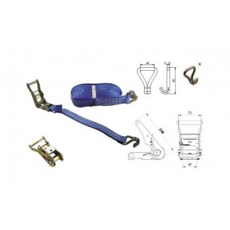 CARPRISS Eslinga tensor para camión PE 6 8+0 5 M X3 CM EN12195-2 G C 2301025