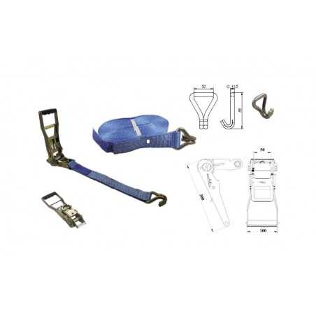 CARPRISS Eslinga tensor para camión ERGO PE 8 5+0 5M X5 CM EN12195-2 G C 2301030