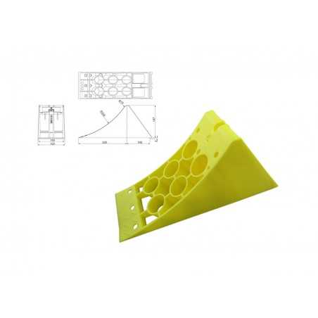 CARPRISS Wheel chock with metal insert 335X122X147 DIN 76051 1102134