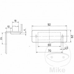 JOKON Luz de matrícula izquierda para remolque K570 102.01.08
